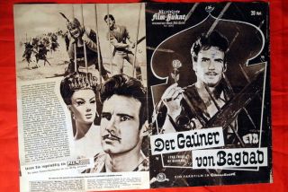 Thief of Baghdad Reeves 1961 RARE German Movie Program