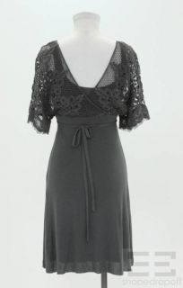 Bailey 44 Grey Crochet Jersey Dress Size XS New