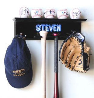 Baseballs, 2 Bats, Cap, and Glove Shirt Jacket Softball Display Case 
