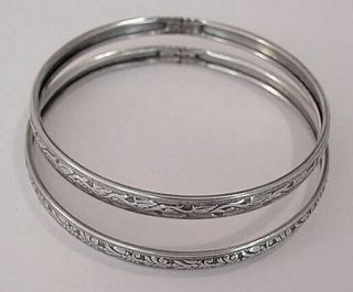 danecraft vintage sterling silver bangle bracelets please scroll 