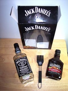   Jack Daniels Bottle (750 ml), Basting Brush & Display box