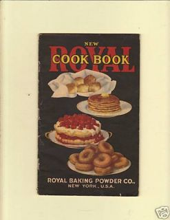 1920 New Royal Cookbook by The Royal Baking Powder Co