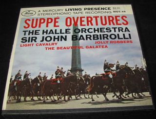   Overtures   The Halle Orchestra, Sir John Barbirolli Reel to Reel Tape