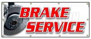 36x96 Brake Service Banner Sign Car Auto Repair Shocks Mechanic 