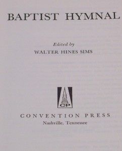 baptist hymnal 1956 copyright nashville tennessee