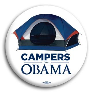 Barack Obama Official Political Button Pin Campers