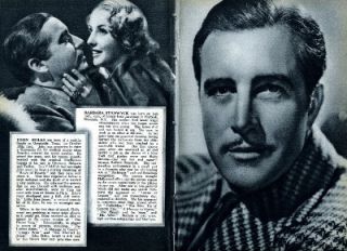 Vintage Barbara Stanwyck John Boles Stella Dallas Cinegram UK Mag 