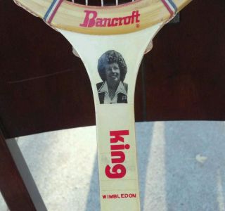 Vintage BANCROFT Billie Jean KING Wimbledon Tennis Racquet Custom 