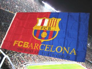 New Barcelona Football Club FCB Logo Soccer Flag Banner