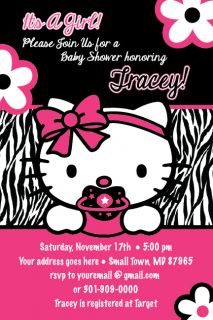   Print Printable Baby Shower Party Invitation GIRL1ST Birthday