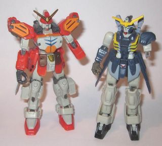 Bandai Gundam Wing Dead Action Figure Lot x2 Deathscythe & Heavy Arms