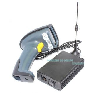 Wireless Code Barcode Laser Scanner Reader Long Distance Non Obstacle 