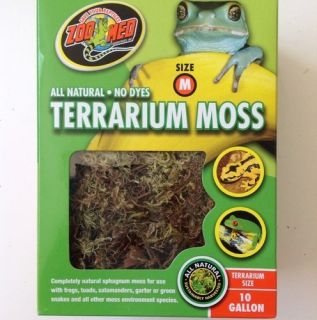 Zoo Med All Natural Terrarium Moss Reptile Bedding Substrate Medium 10 