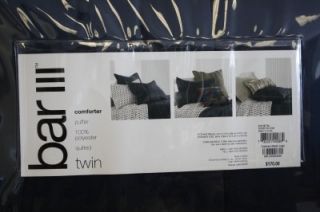 Bar III Puffer Quilted Twin Comforter NIP MSRP 170 00