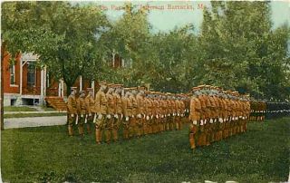 MO, Jefferson Barracks, Missouri,On Parade,Postally,Unused,Saint Louis 