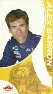 2004 Alex Barron Red Bull Chevy Dallara Indy Car Postcard