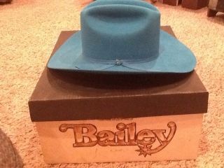 Western Cowboy Cowgirl Hat by Bailey Turquoise Size 7 1 8