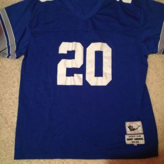 Authentic Detroit Lions 20 Barry Sanders Throwback Jersey