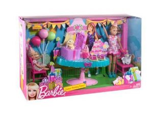 Barbie Sisters 2 Doll Set Chelsea Birthday Party w Accessories New 