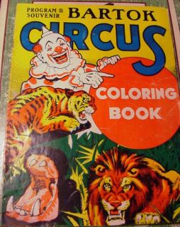 bartok circus color book the color book is 10 inches by 13 1 2 inches 