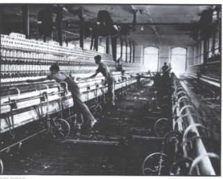   lg photo/image cotton textile mill barefoot boys orphans lancashire