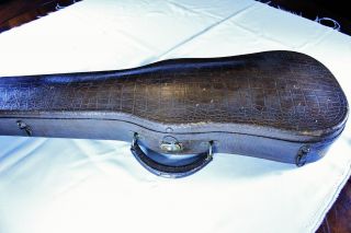 VINTAGE ALLIGATOR VIOLIN CASE FOR 4 4 SIZE VIOLIN