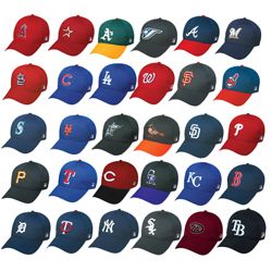 Officially Licensed MLB Baseball Caps Hats All 30 Teams