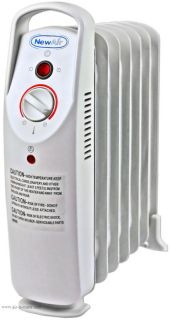 AH 410 NewAir Oil Filled Radiator Heater With Adjustable Thermostat 