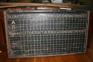   Vintage Scoreboard Baseball Football Horseshoe Score Board