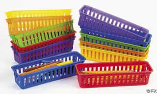 Classroom Pencil/Marker Baskets / LOT OF 6 BASKETS / TEACHER SUPPLIES 