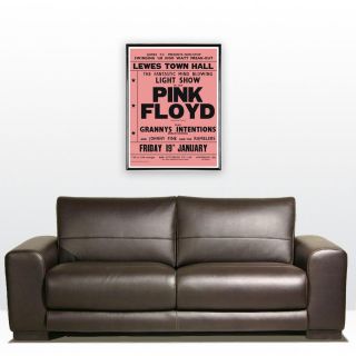 great poster advertising pink floyd playing 2 shows at the lewes 
