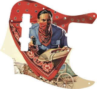 Pickguard for Fender Jazz J Bass Guitar Highway Robbery
