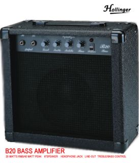 Amp New 20 Watt Electric Bass Guitar Amplifier Free s H