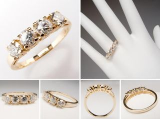genuine diamond wedding band ring 14k gold sku wm7659  