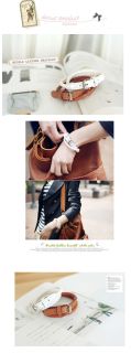 e5014 korean wrapped leather strap bracelet bangles