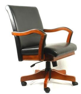 New Birch w Mahogany Finish Mission Bankers Desk Chairs