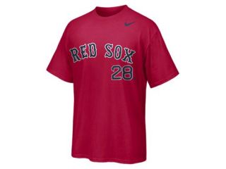 Nike Player Number (MLB Red Sox) Mens T Shirt