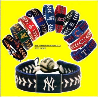 MLB Bracelet Genuine Seam Bracelet Assorted Baseball Teams