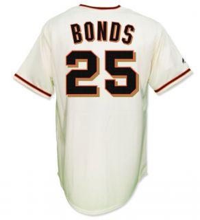 Barry Bonds San Francisco Giants Cream Home Jersey Mens Sz M 2XL 
