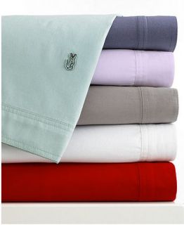 LACOSTE   Brushed Twill Chilli Pepper Two Standard Pillowcases