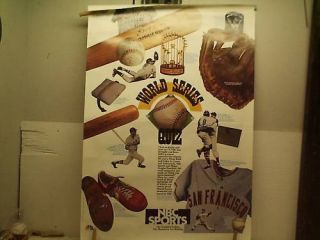 NBC Sports Baseball World Series Quiz 1980s Poster