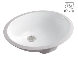   Lavatory Oval Vessel Sink Ceramic Under Counter Basin 2287