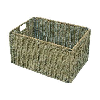 Woven Grass Knock down Rectangular Storage Baskets (Set of 6)