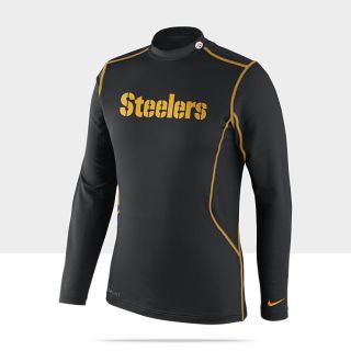 Nike Pro Combat Hyperwarm Long Sleeve (NFL Steelers) Mens Shirt