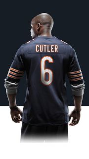  NFL Chicago Bears (Jay Cutler) Mens Football Home Game 