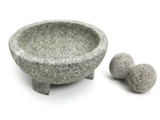 Concept Housewares Molcajete 8” Granite Mortar & Pestle