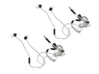 MEElectronics Sound Isolating In Ear Headphones w/Mic   2 Pack