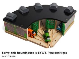 roundhouse with 5 way switch track attached