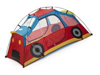 front end of tent with door flaps closed