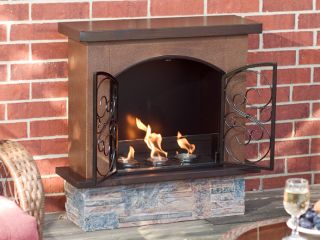 SEI F7004 Aspen Portable Indoor/Outdoor Gel Fuel Fireplace